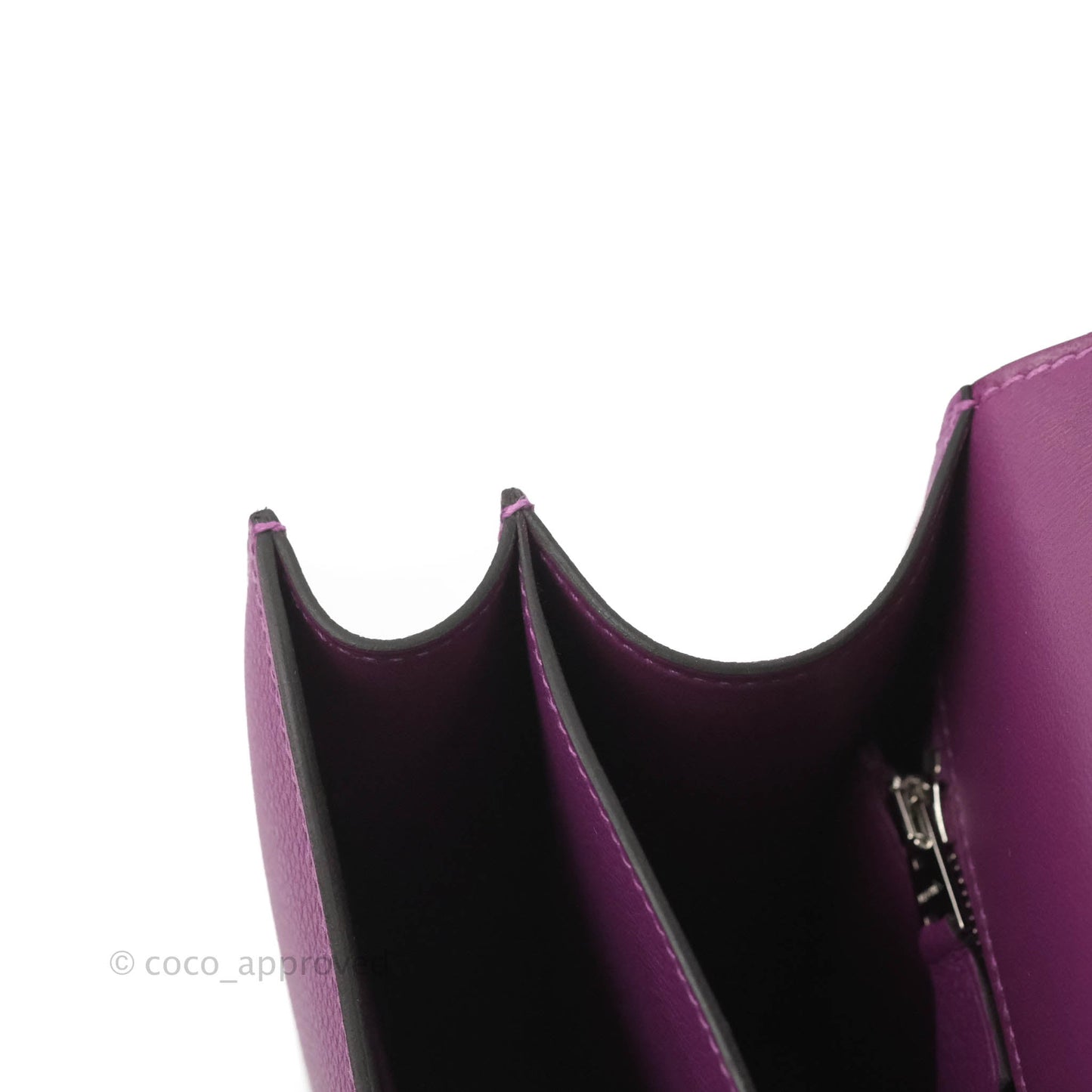 Hermès Constance 24 Anemone Evercolor Palladium Hardware