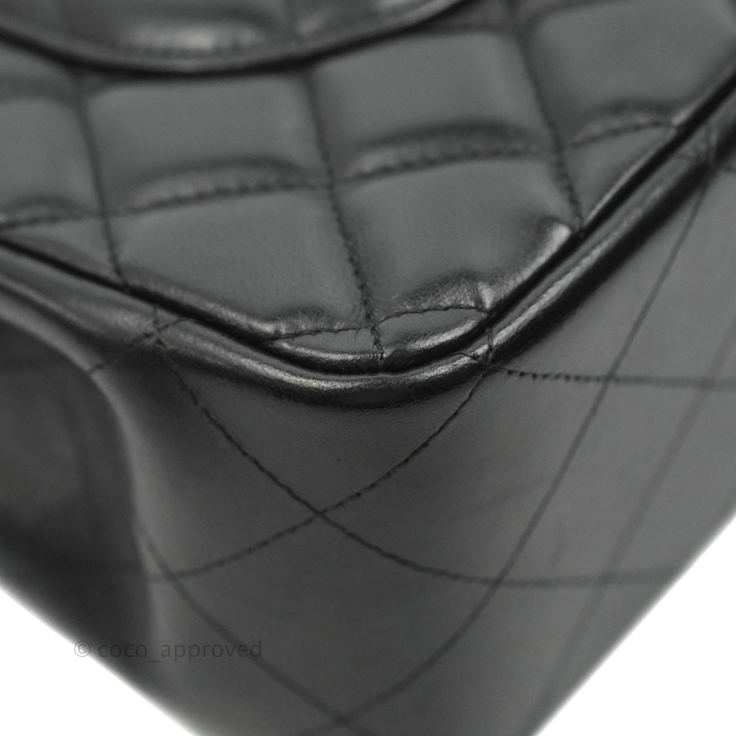 Chanel Jumbo Double Flap Black Lambskin Gold Hardware