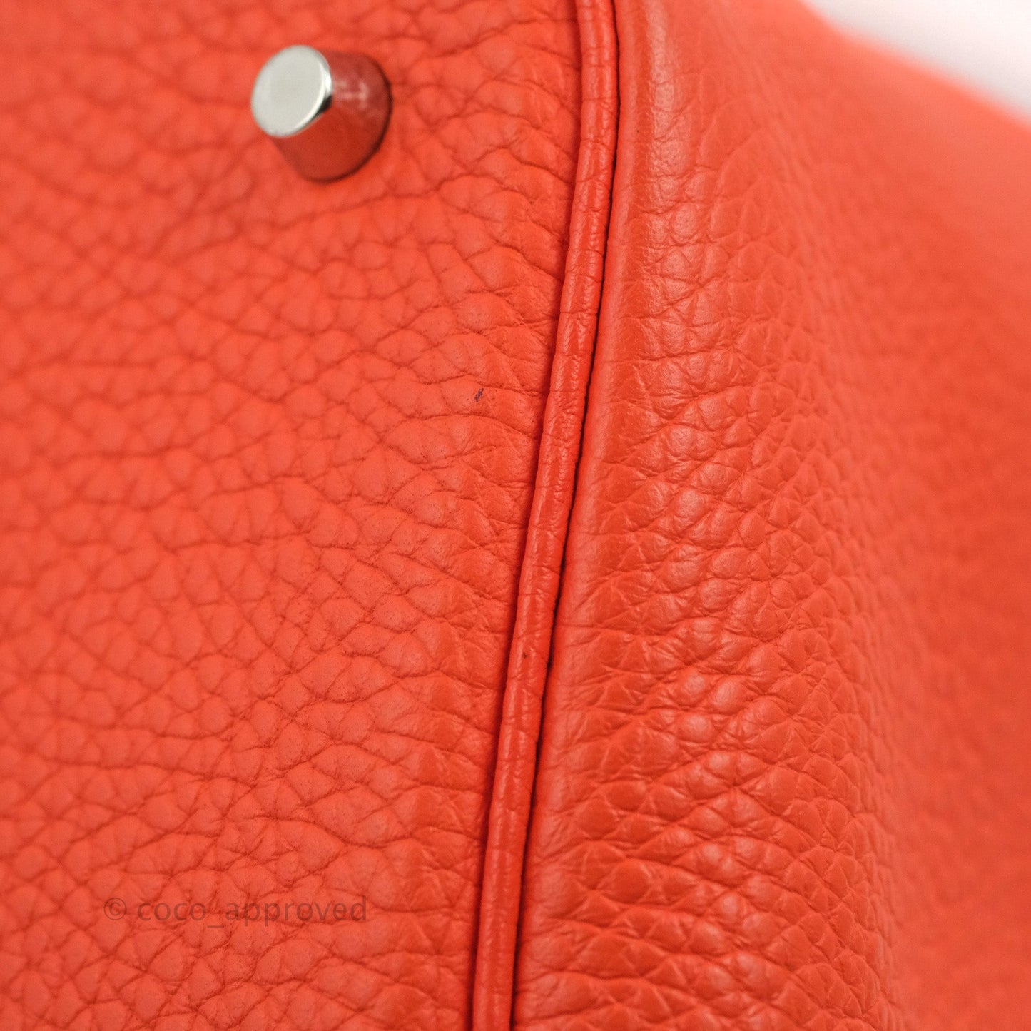 Hermès Picotin 22 Orange Clemence Palladium Hardware