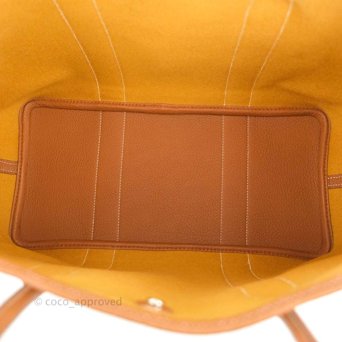 Hermès Garden Party 36 Ecru/Desert/Gold Canvas