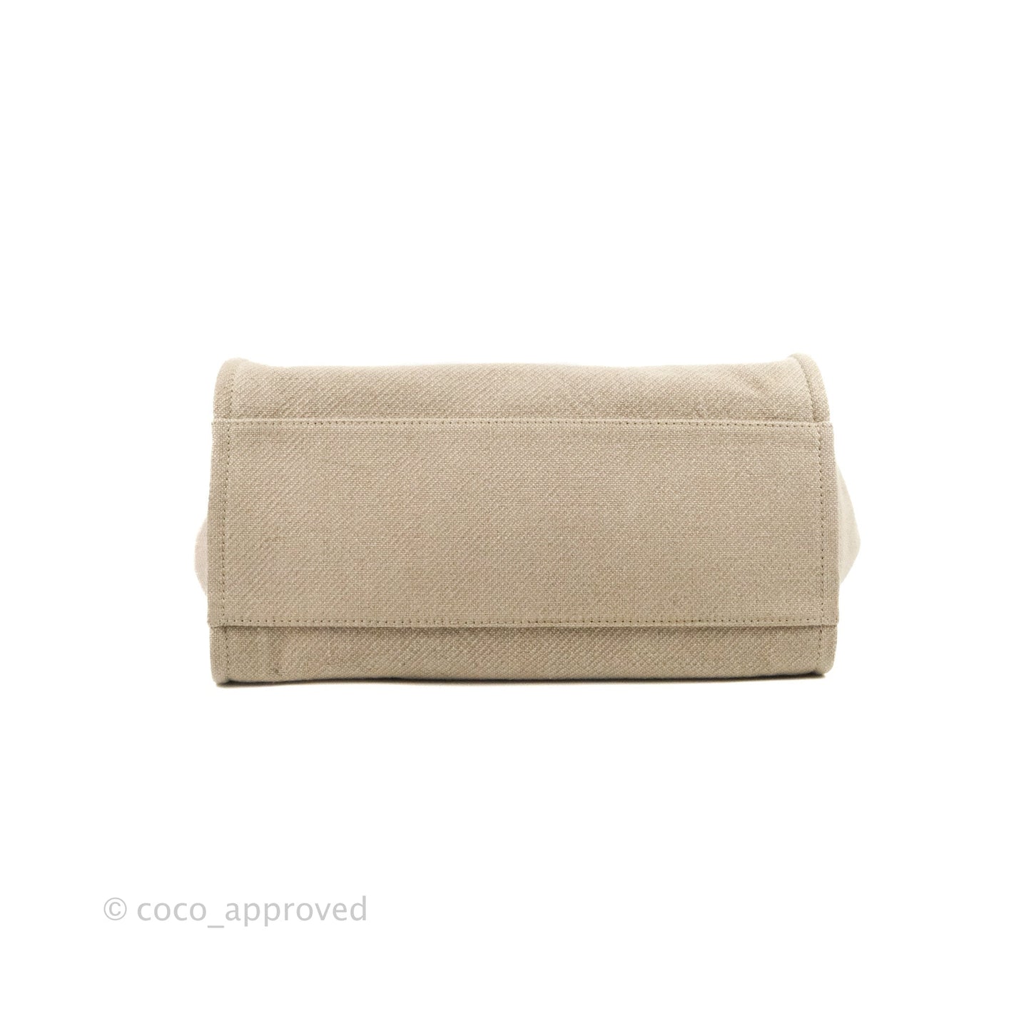 Chanel Large Deauville Black/Taupe Canvas