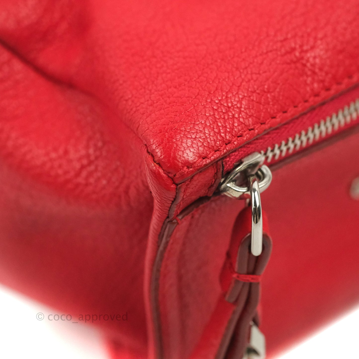 Givenchy Pandora Pouch Red Calfskin Silver Hardware