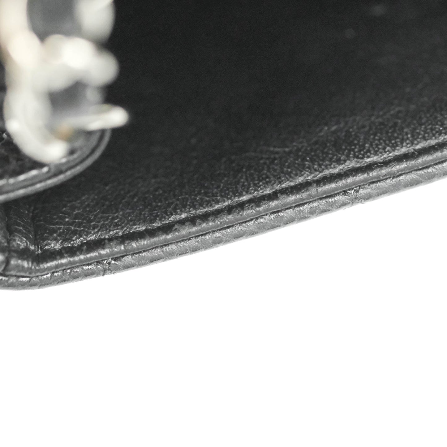 Chanel Quilted Mini Rectangular Flap Black Caviar Silver Hardware 18S