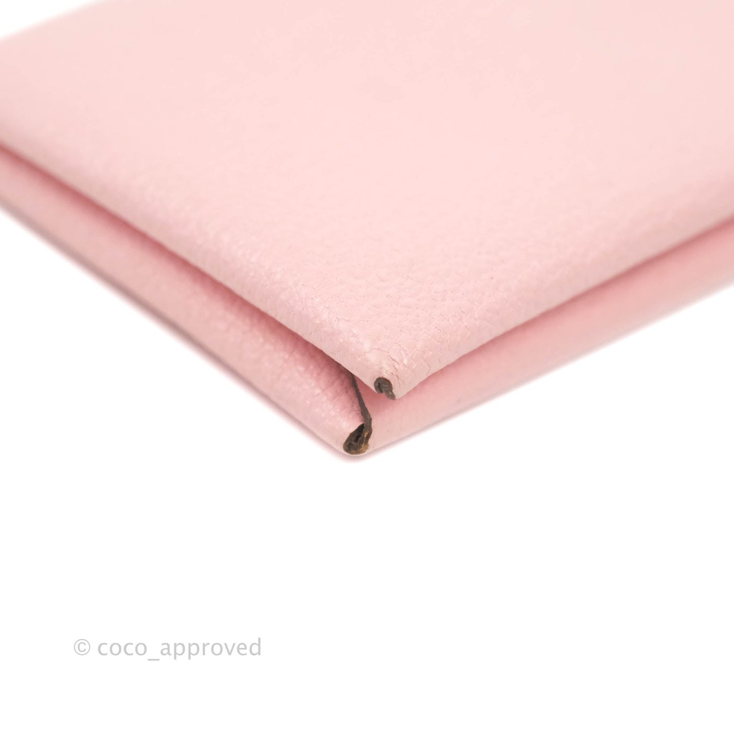 Hermès Calvi Card Holder Sakura Pink Chevre Mysore