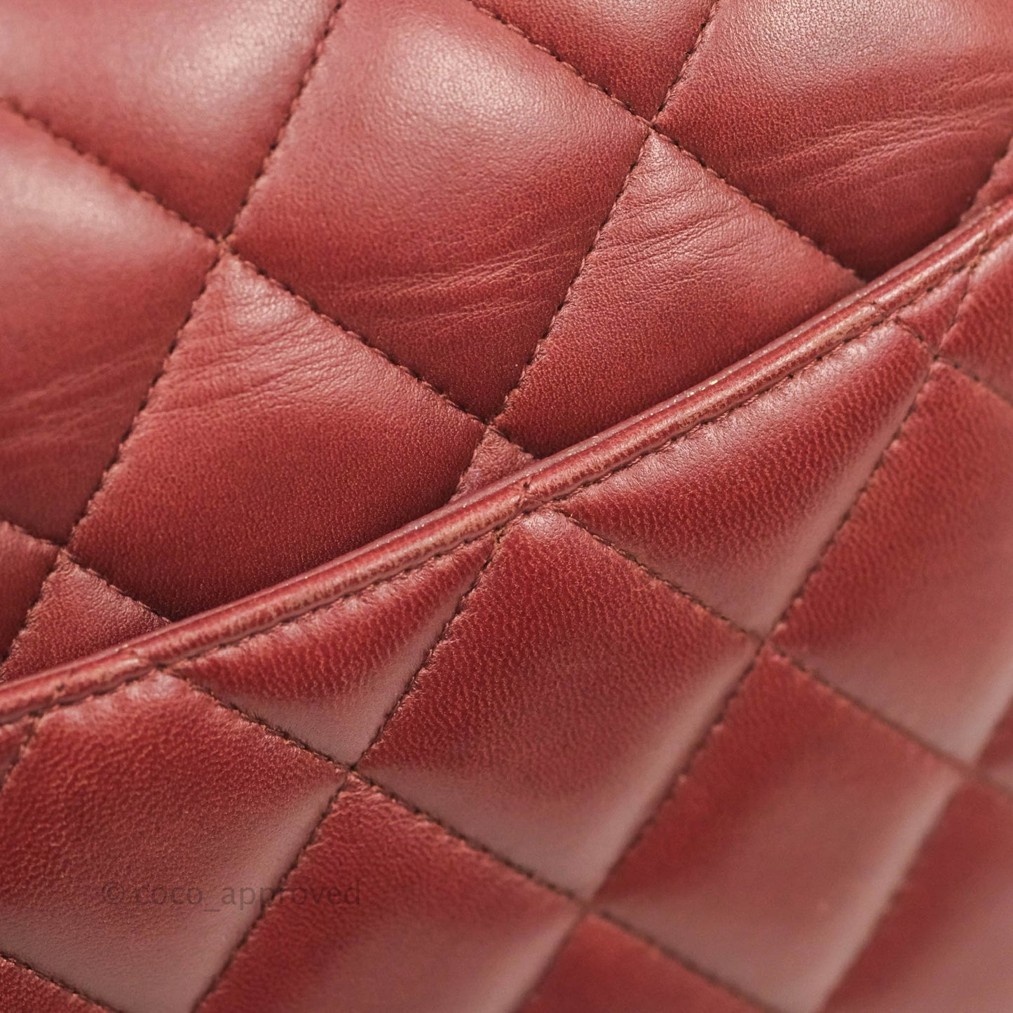 Chanel Jumbo Double Flap Burgundy Lambskin Gold Hardware