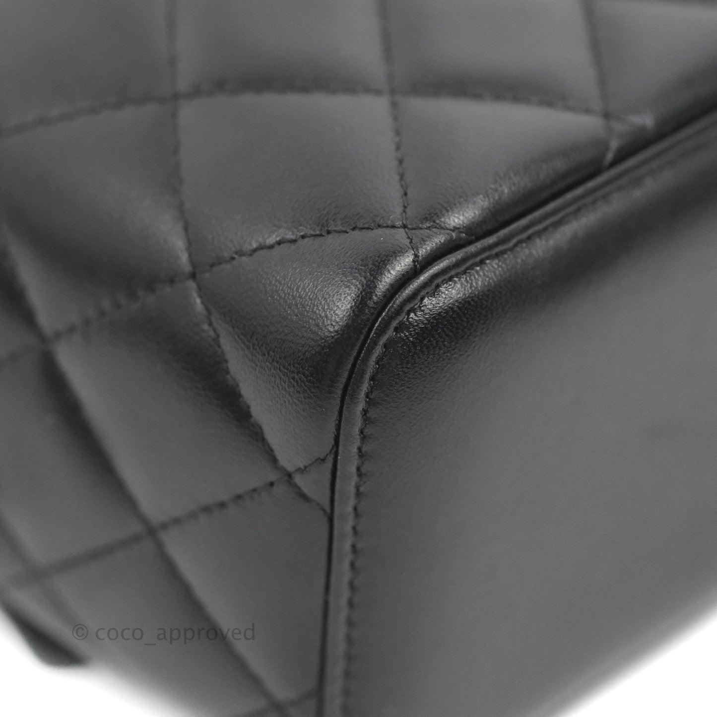 Chanel Classic Vanity with Chain Black Lambskin Gold Hardware