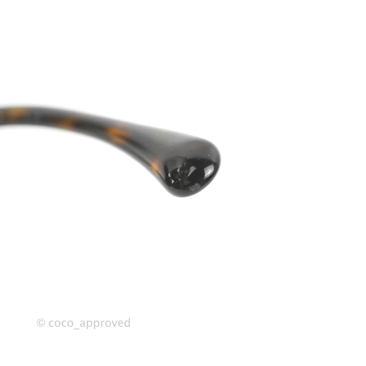 Chanel Tortoise Shell Oversized Frame Pearl CC Sunglasses