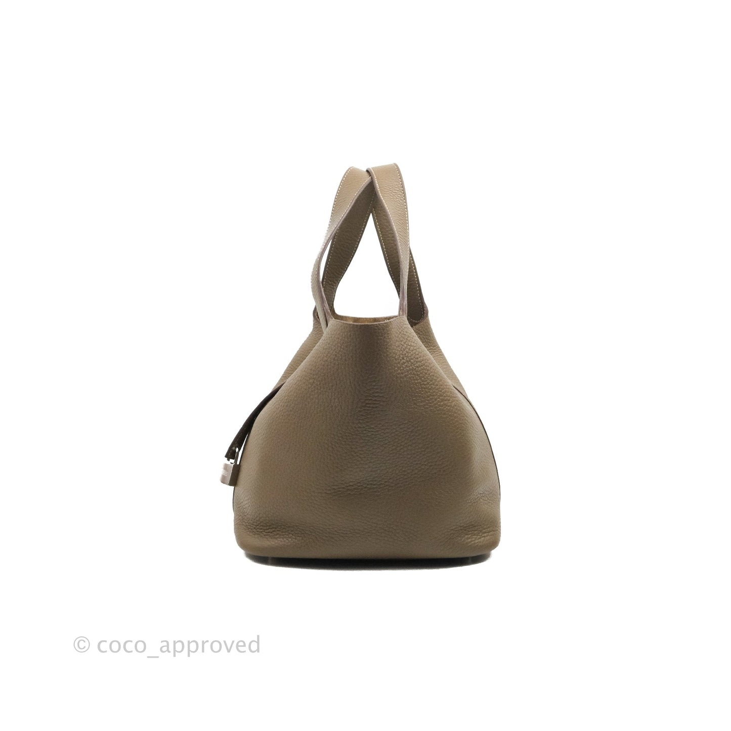 Hermès Picotin Lock 22 Clemence Etoupe Palladium Hardware