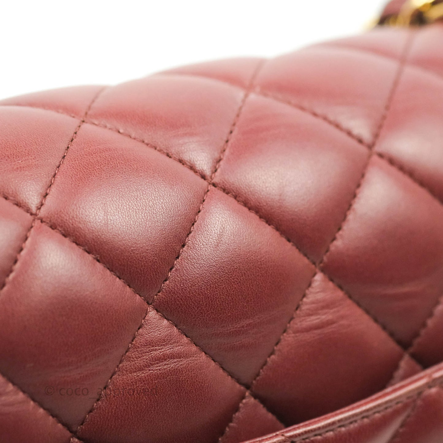 Chanel Jumbo Double Flap Burgundy Lambskin Gold Hardware
