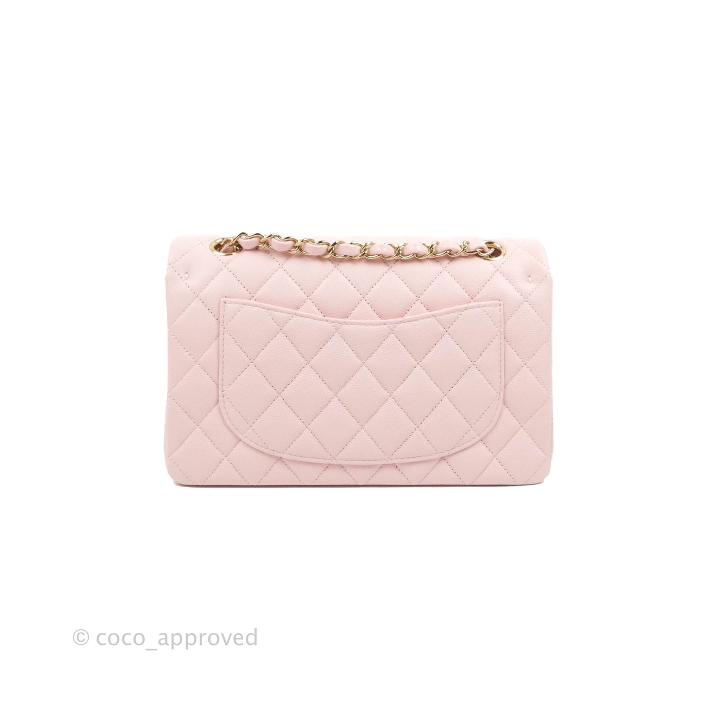 Chanel Classic Small S/M Flap Pink Caviar Gold Hardware 22S