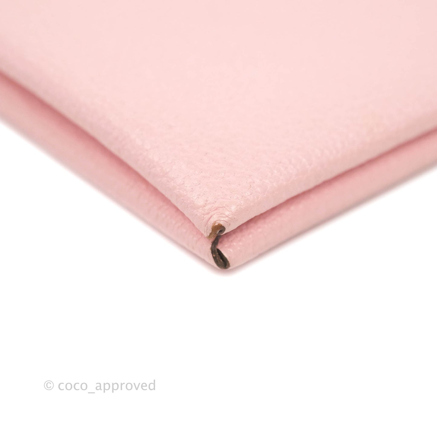 Hermès Calvi Card Holder Sakura Pink Chevre Mysore