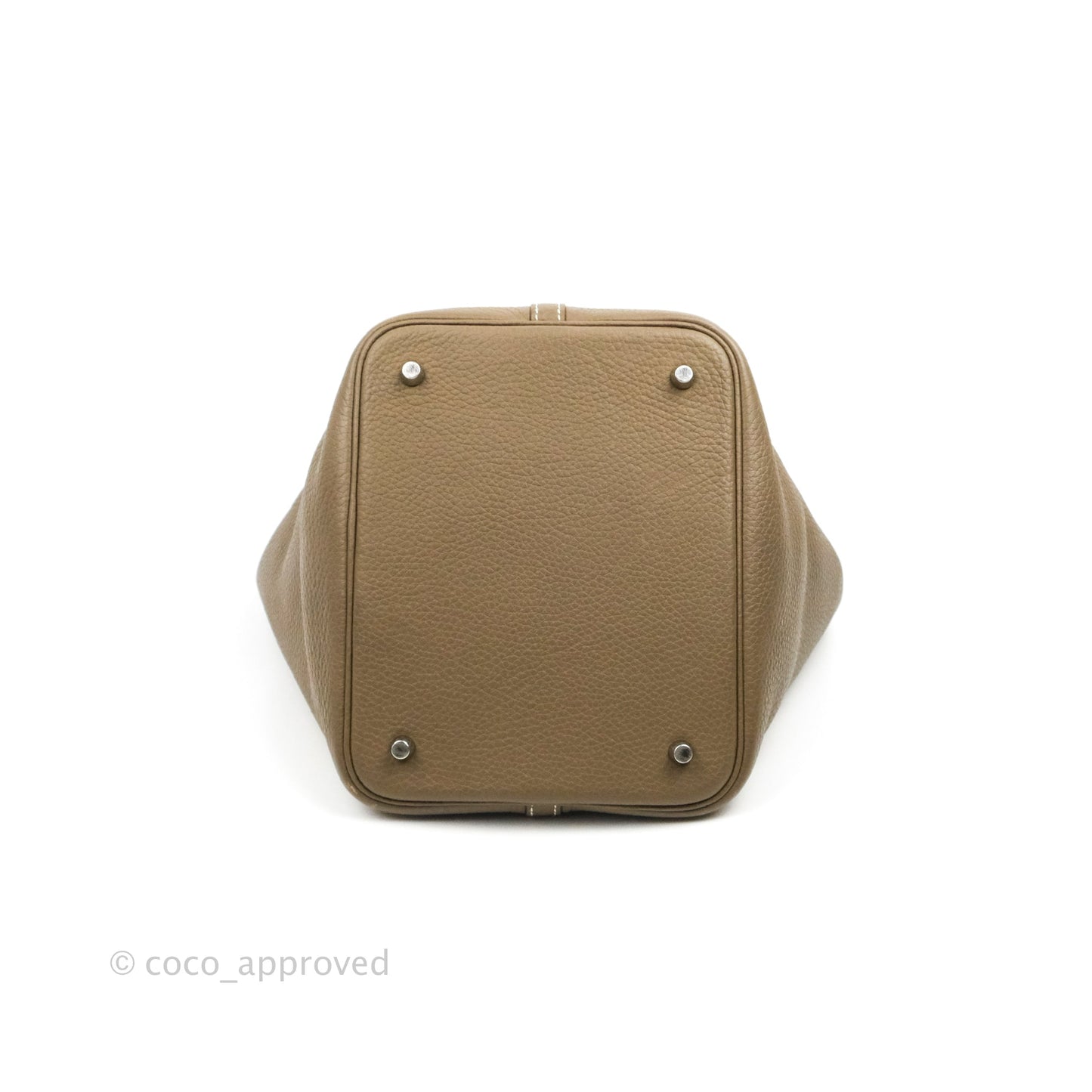 Hermès Picotin Lock 22 Clemence Etoupe Palladium Hardware