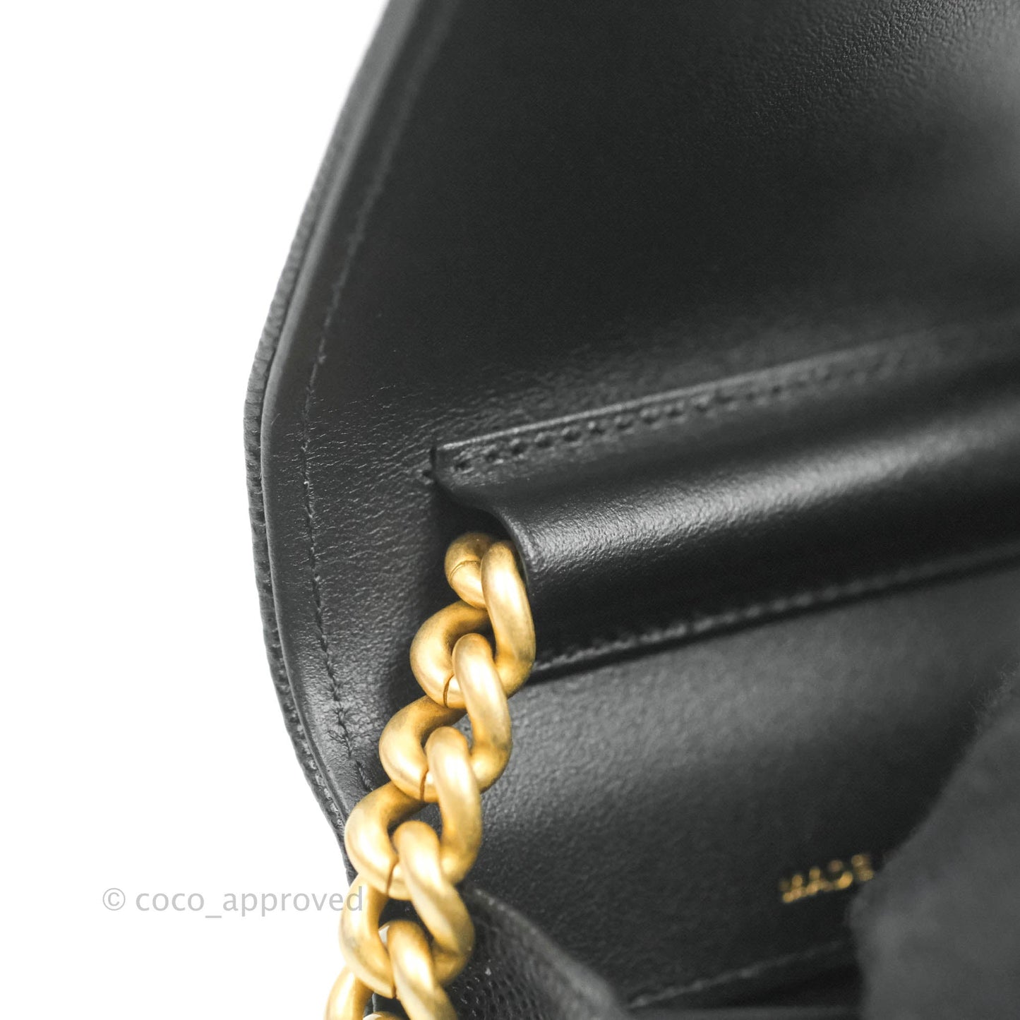 Chanel Quilted Belt Boy Bag Black Caviar Chevron Flap Waist