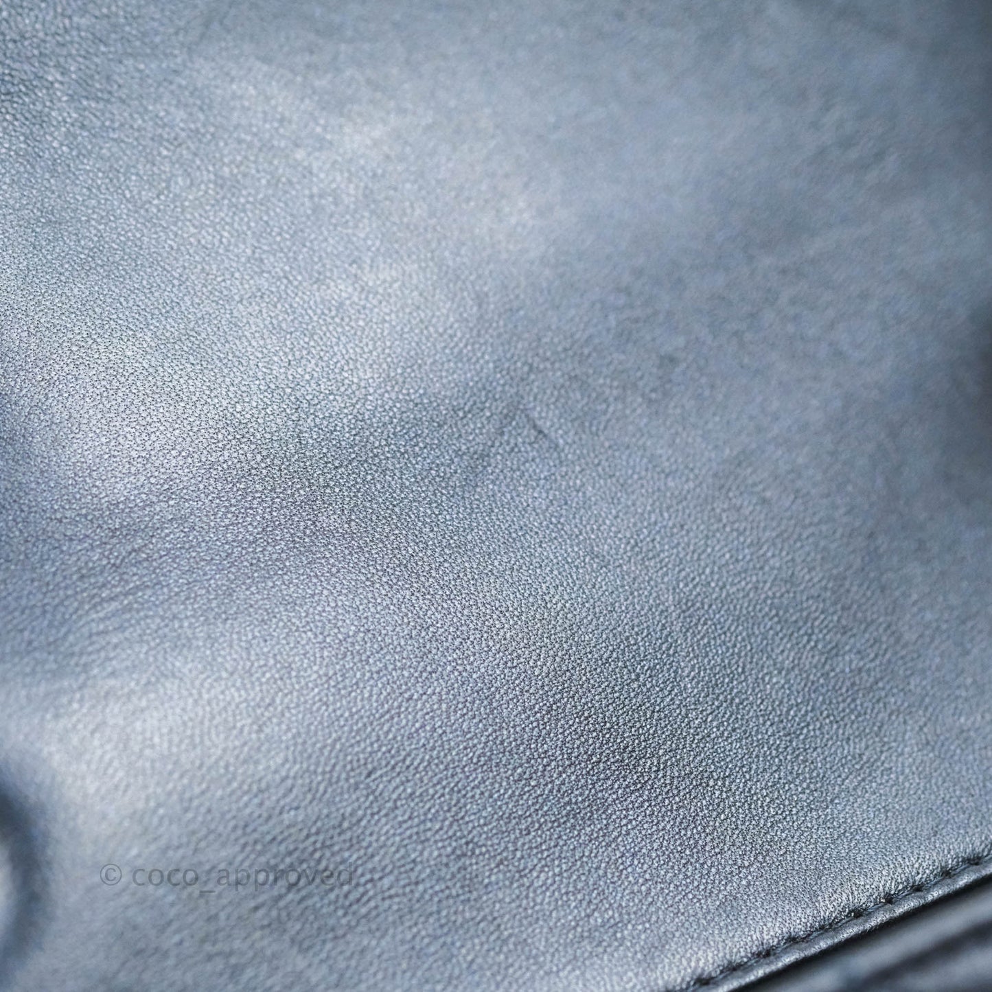 Chanel Quilted Mini Rectangular Lambskin Dark Navy Silver Hardware