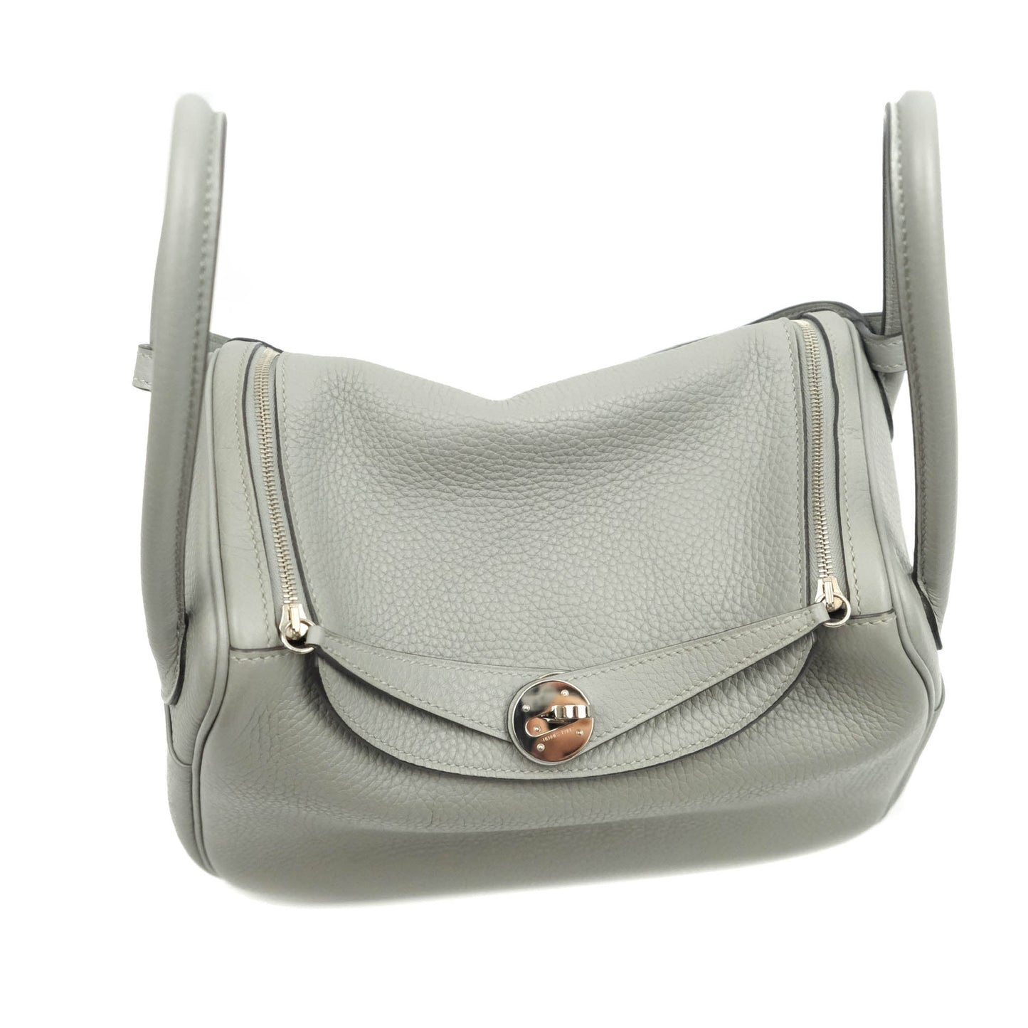 Hermès Lindy 26 Taurillion Clemence Gris Mouette Palladium Hardware