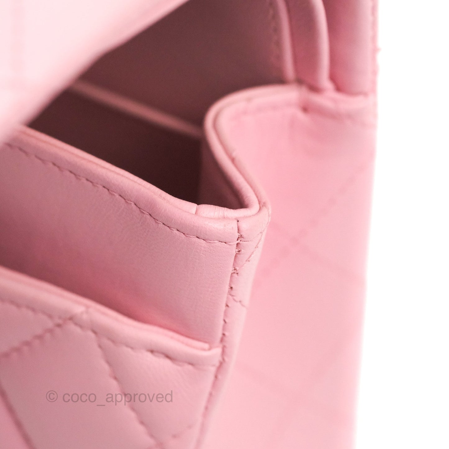 Chanel Small Classic Quilted Flap Pink Lambskin Gold Hardware