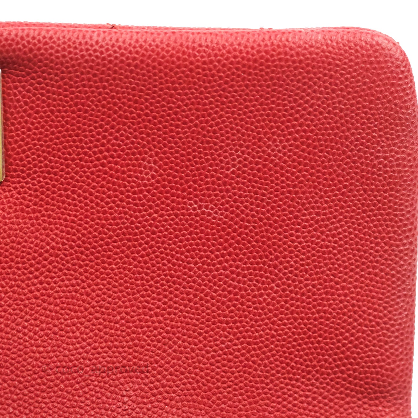 Chanel Small Quilted Coco Handle Red Caviar Gold Hardware
