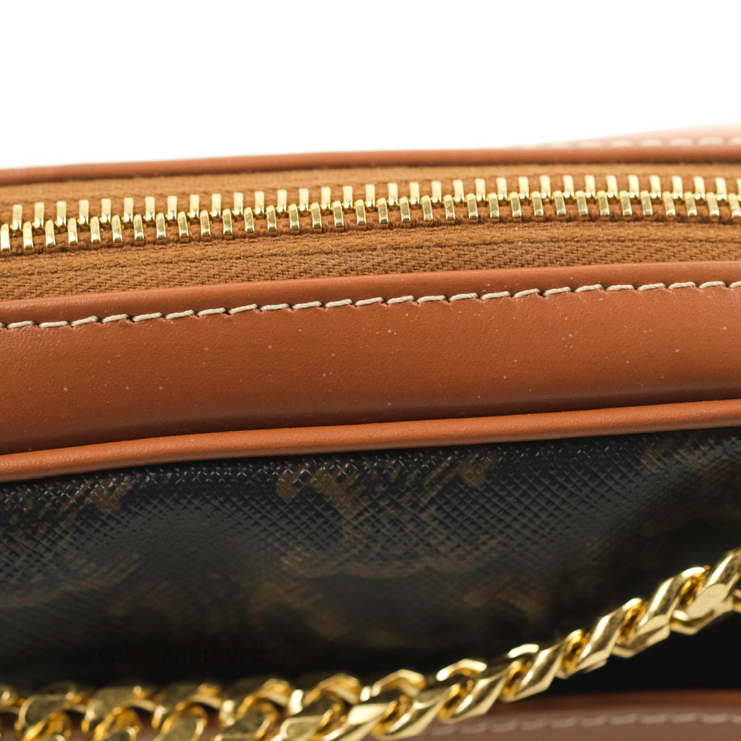 Celine Small Patapans in Triomphe Canvas Tan