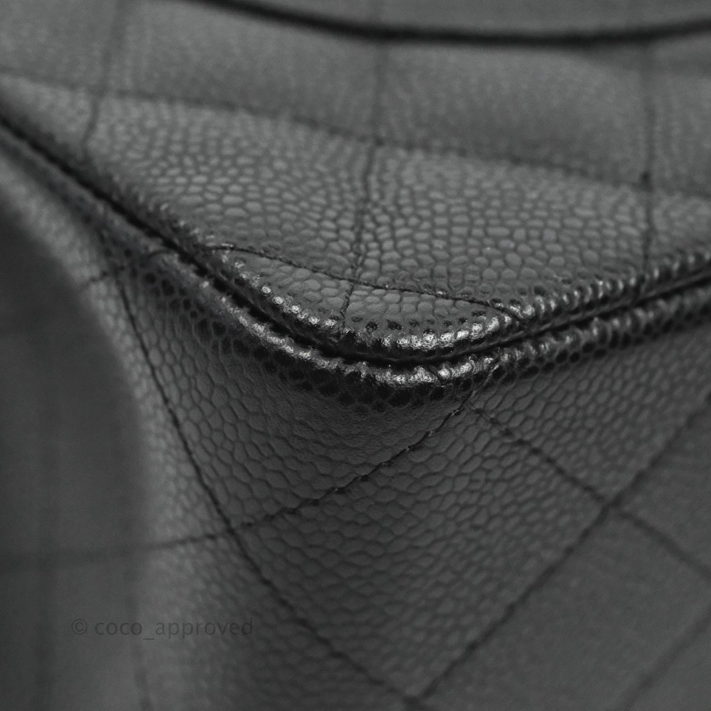 Chanel Jumbo Double Flap Black Caviar Silver Hardware⁣⁣