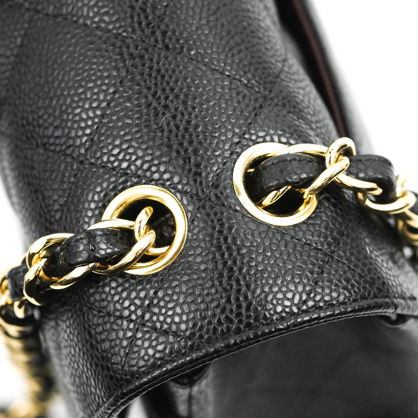 Chanel Jumbo Double Flap Black Caviar Gold Hardware⁣⁣