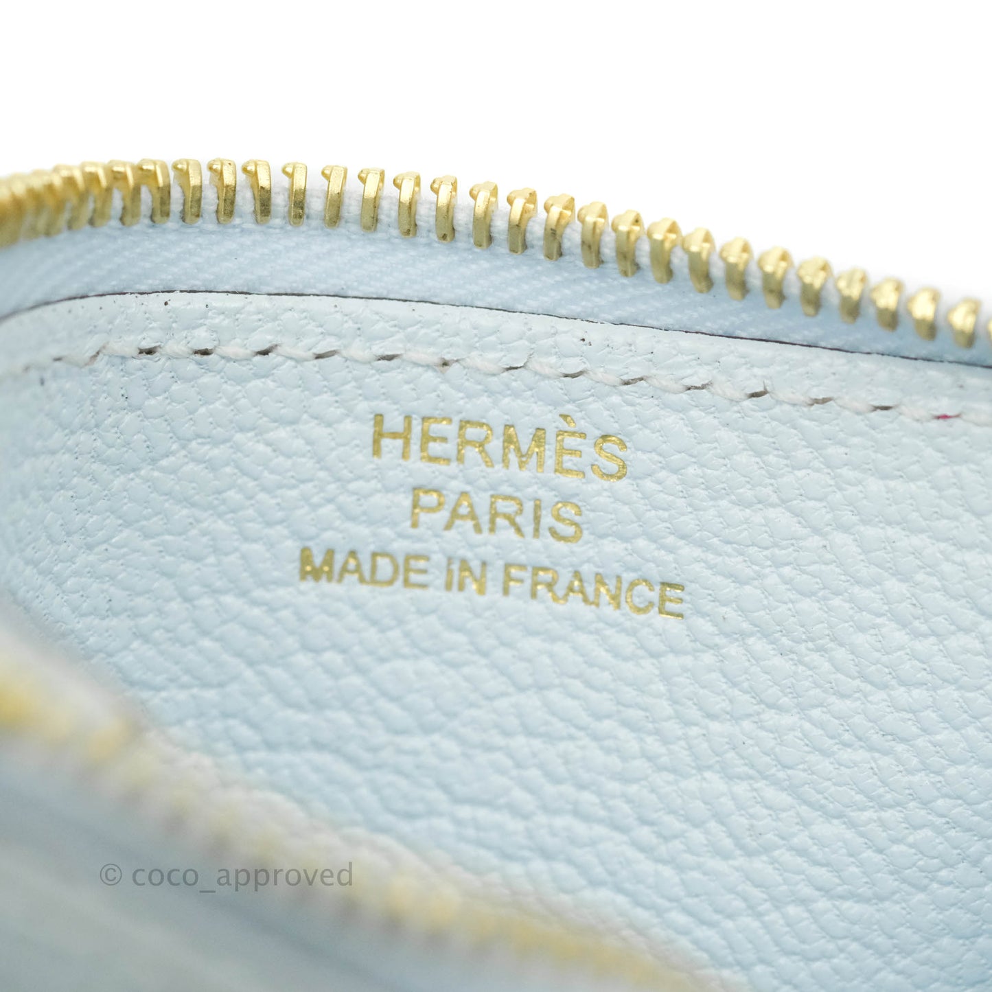 Hermès Roulis Slim Wallet Bleu Brume Gold Hardware