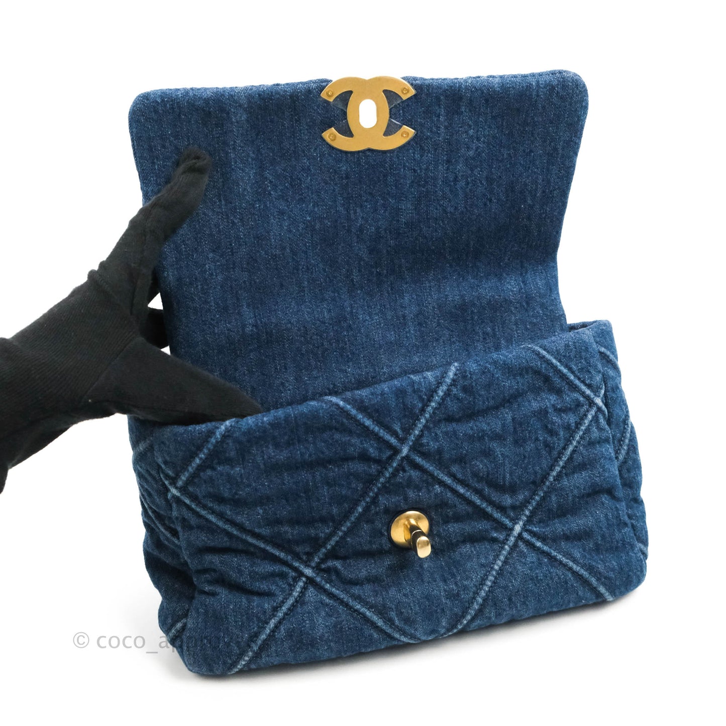 Chanel 19 Small Denim Mixed Hardware