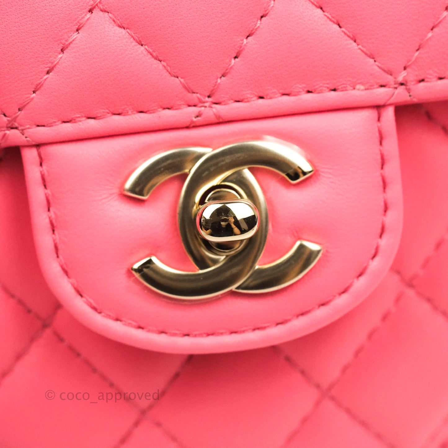 Chanel Large Heart Bag Pink Lambskin Gold Hardware 22S