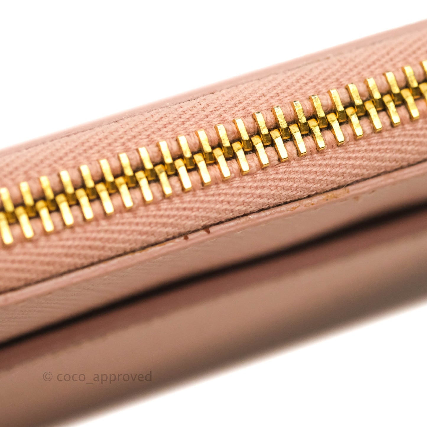 Prada Logo Clutch Bag Pink Gold Hardware