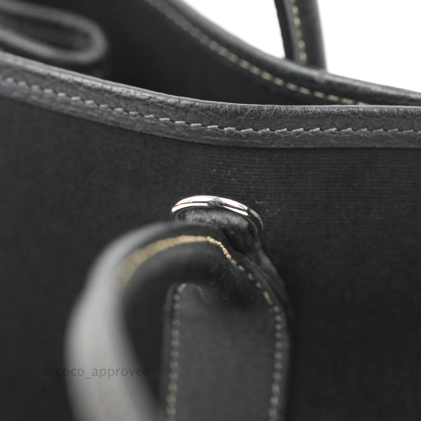 Hermès Garden Party 30 Canvas Black