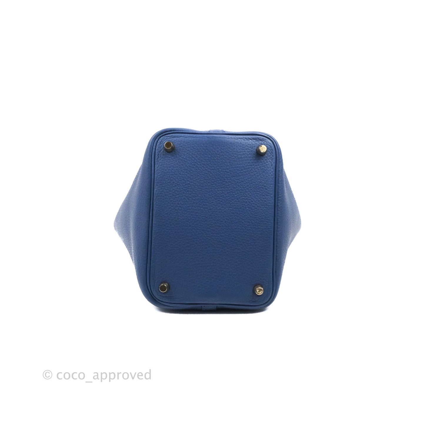 Hermès Picotin Lock 18 TM Bleu Brighton Gold Hardware