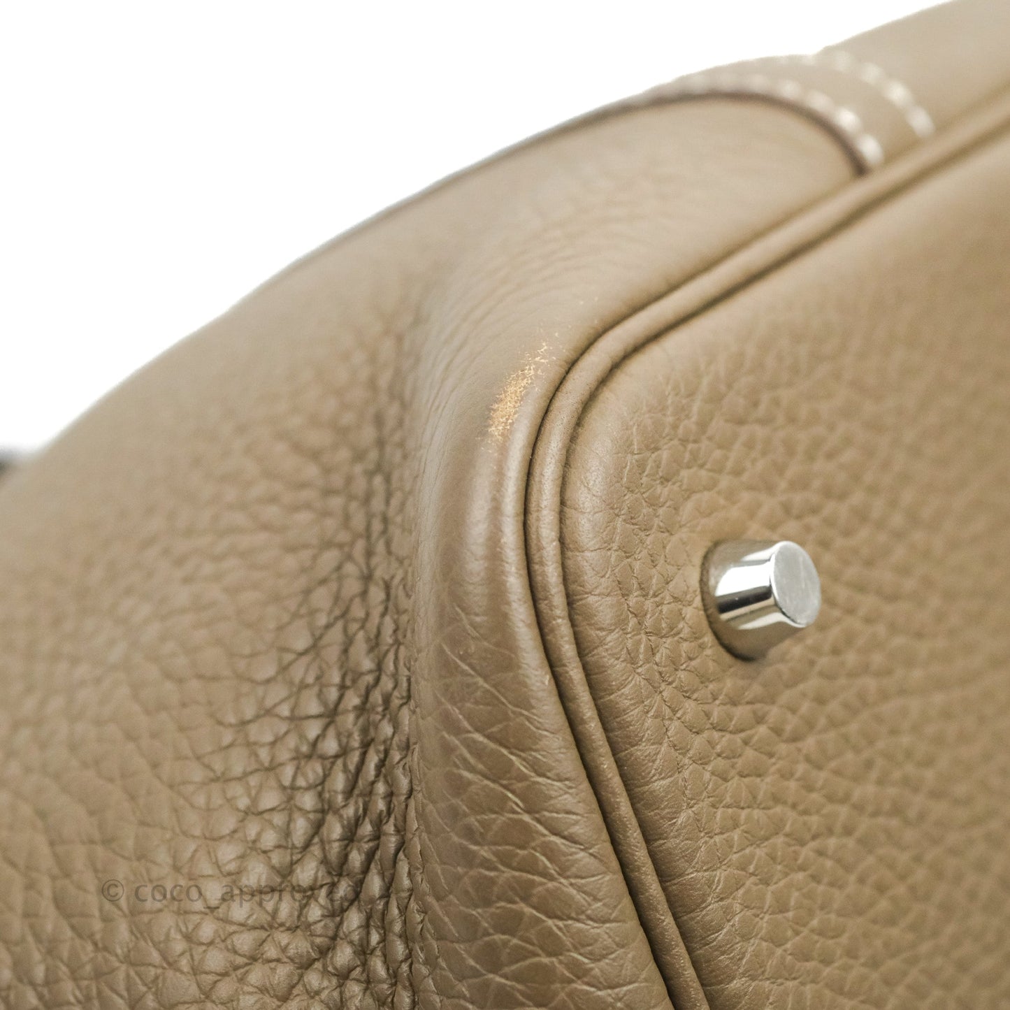 Hermès Picotin Lock 22 Clemence Etoupe Palladium Hardware