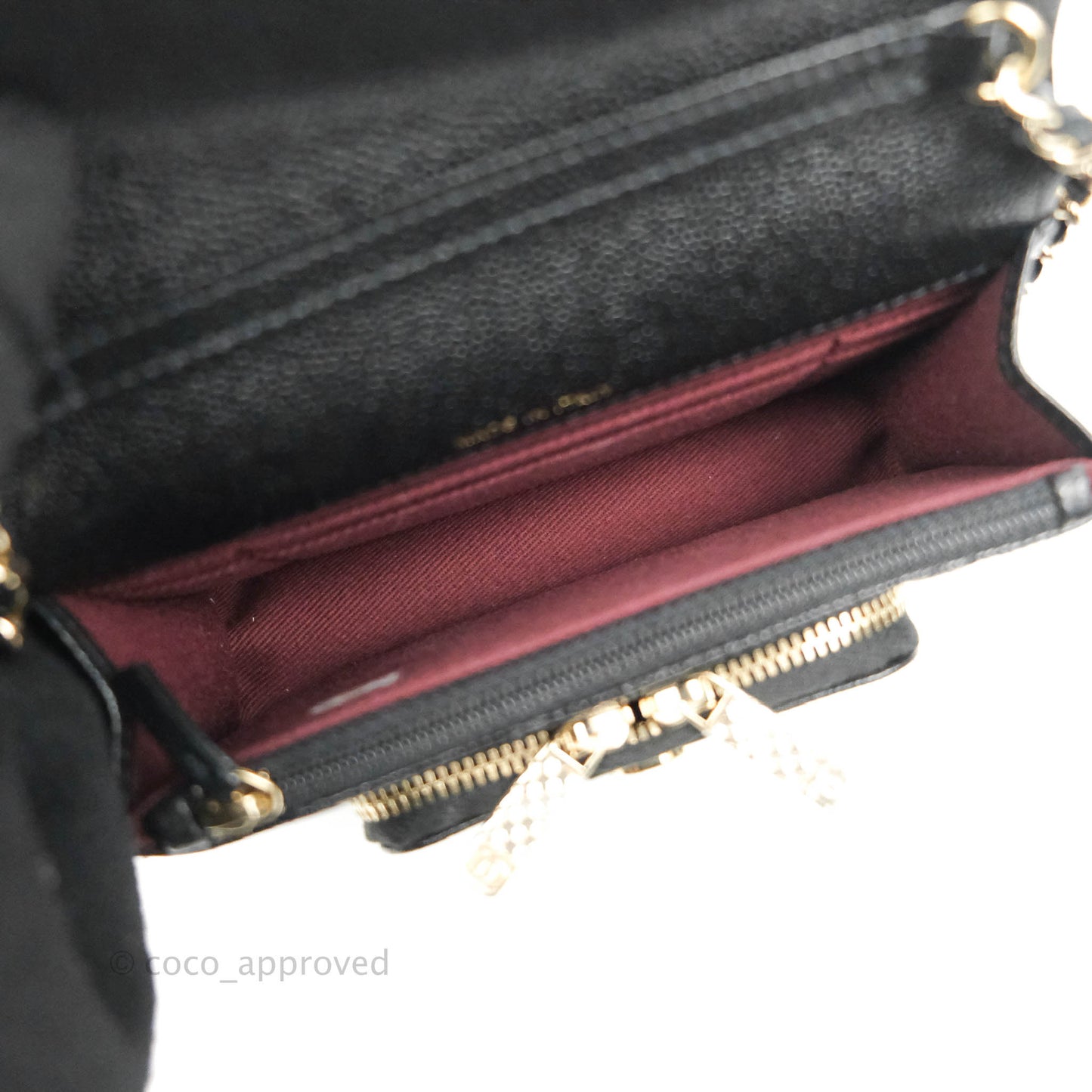 Chanel Business Affinity Clutch With Chain Black Caviar Gold Hardware