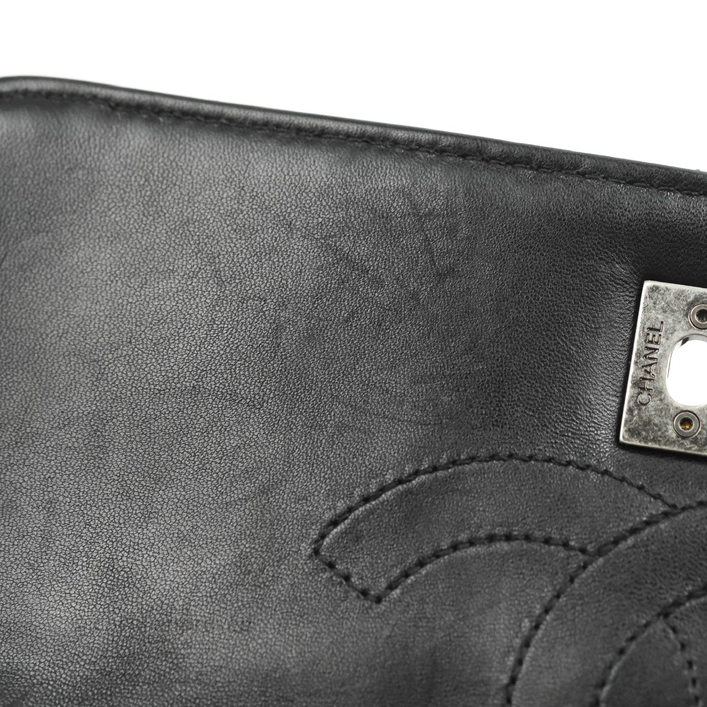 Chanel Small Trendy CC Black Lambskin Ruthenium Hardware