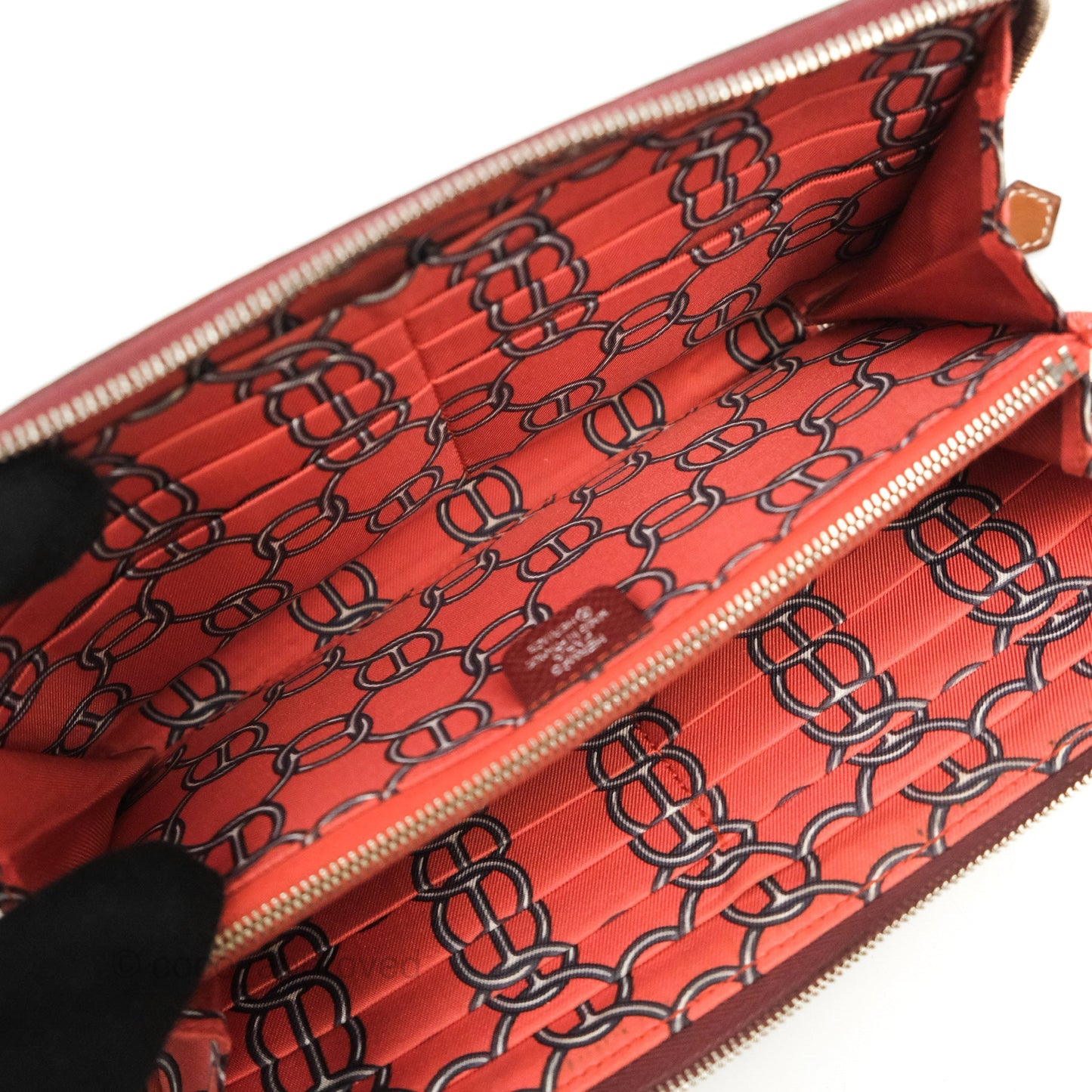 Hermès Silk'In Classique Long Wallet Rouge H Epsom