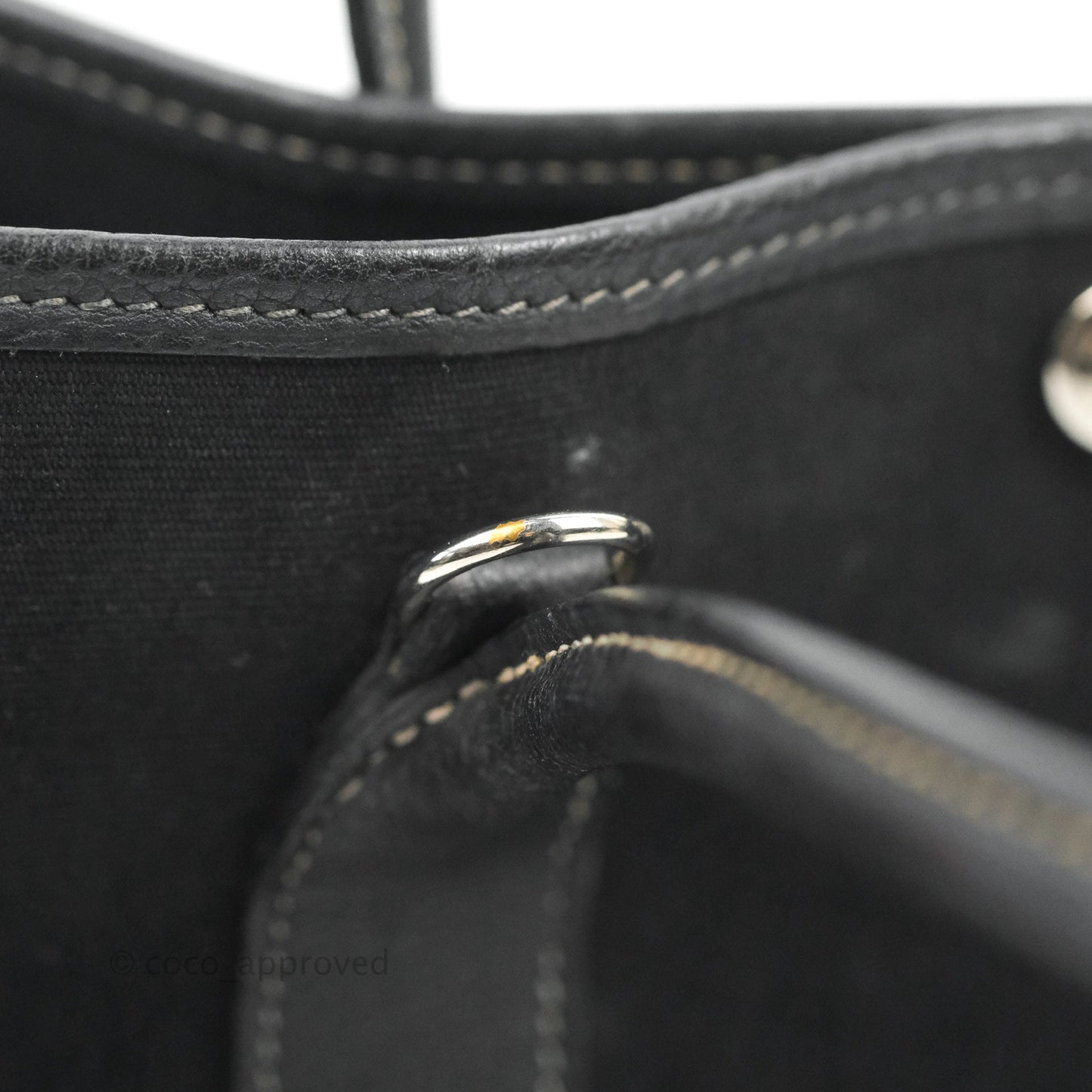 Hermès Garden Party 30 Canvas Black