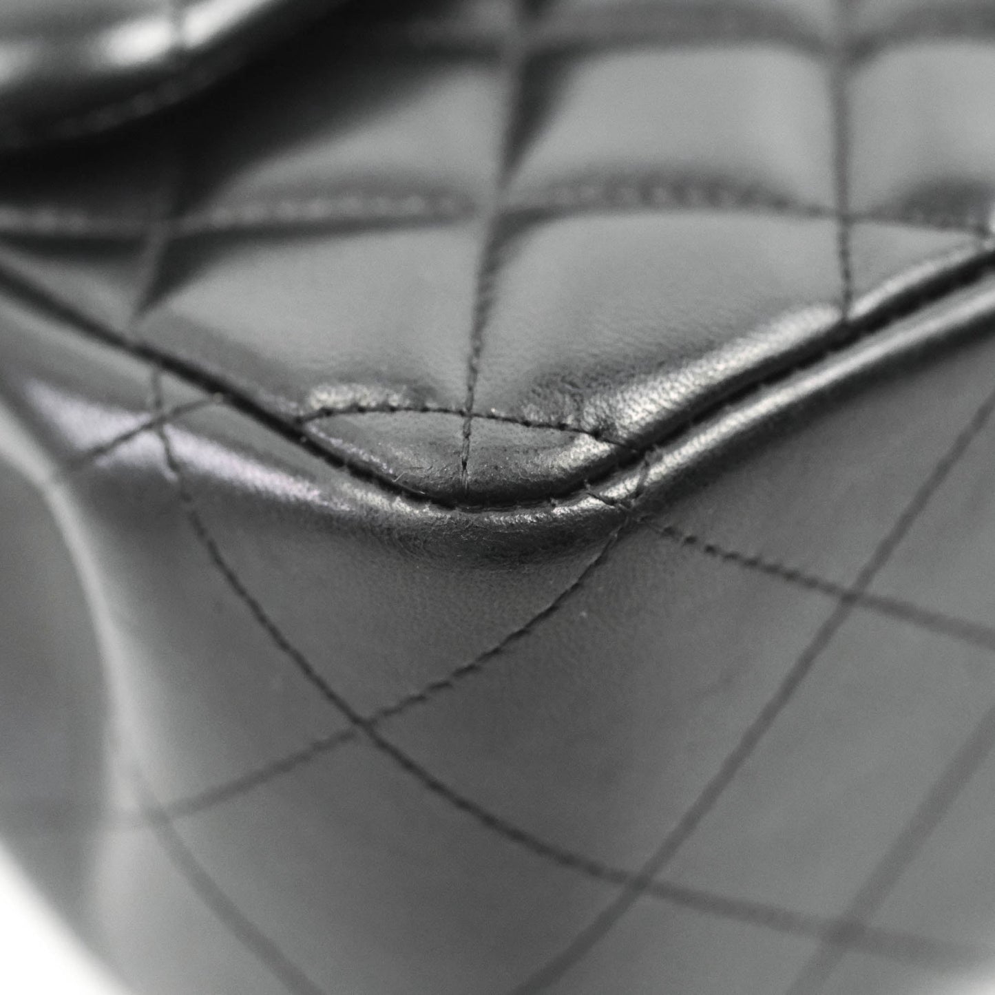 Chanel Jumbo Double Flap Black Lambskin Silver Hardware⁣⁣