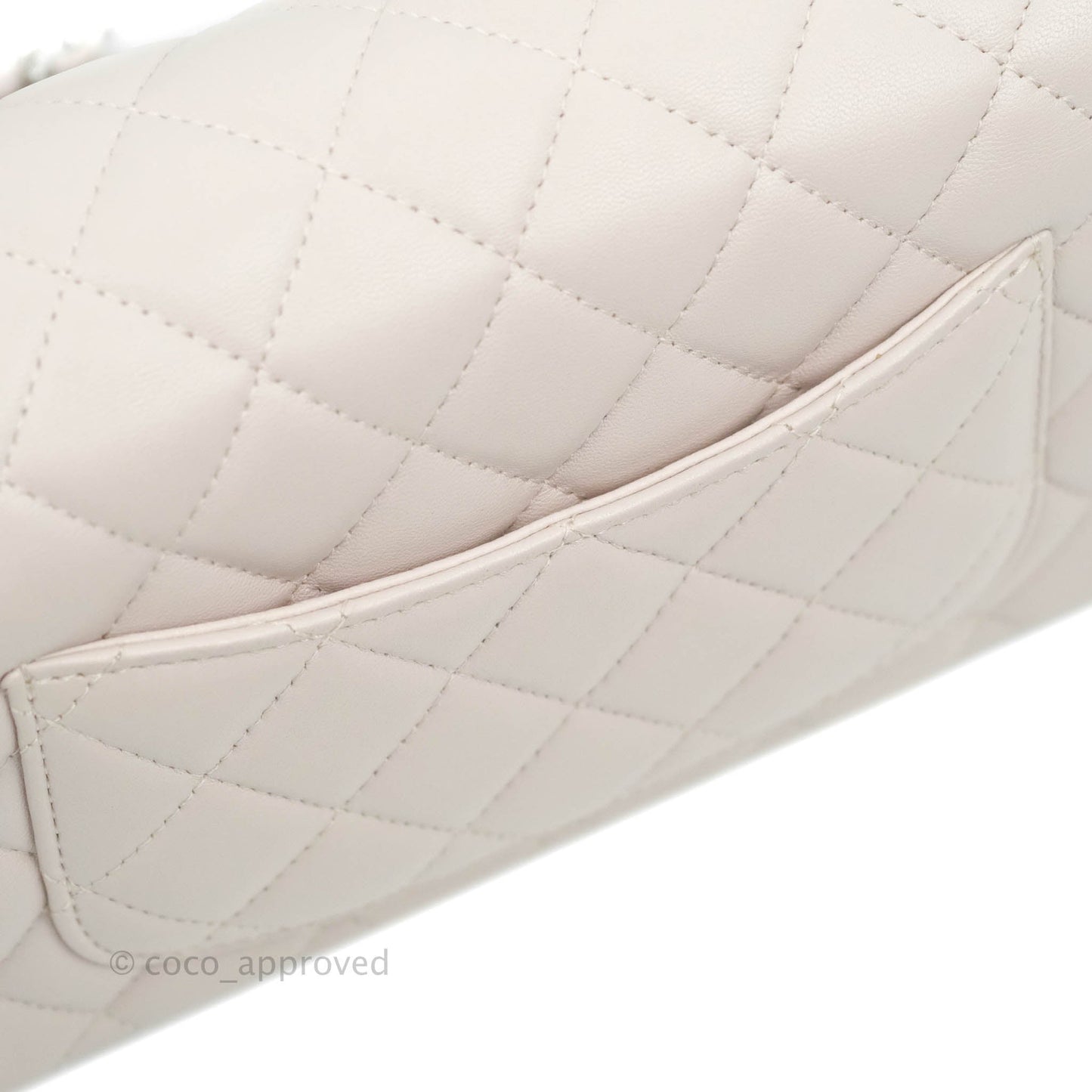 Chanel Quilted Mini Rectangular Light Lilac Lambskin Silver Hardware