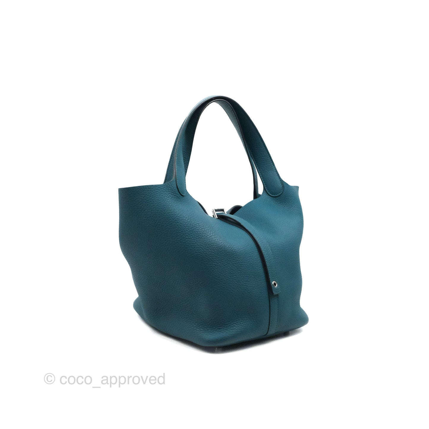Hermès Picotin 22 Teal TM Palladium Hardware