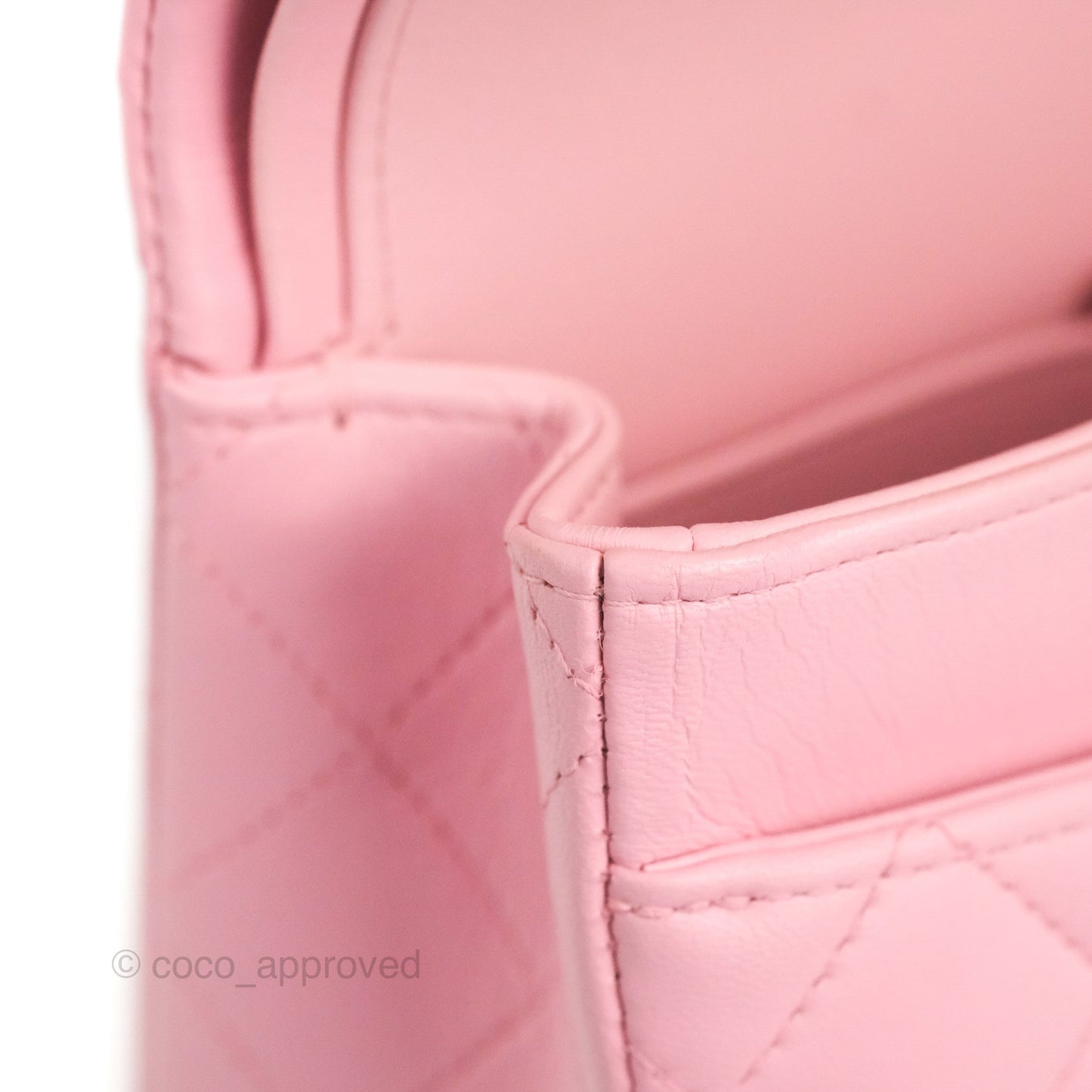 Chanel Small Classic Quilted Flap Pink Lambskin Gold Hardware