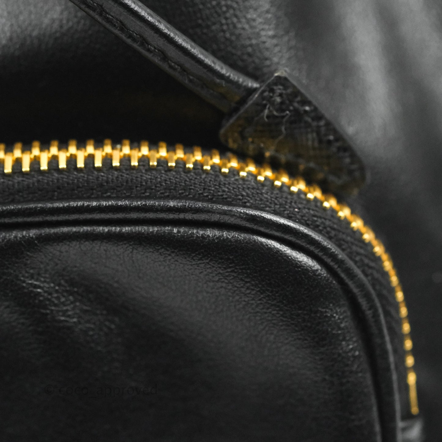 Prada Duet Bucket Bag Black Leather