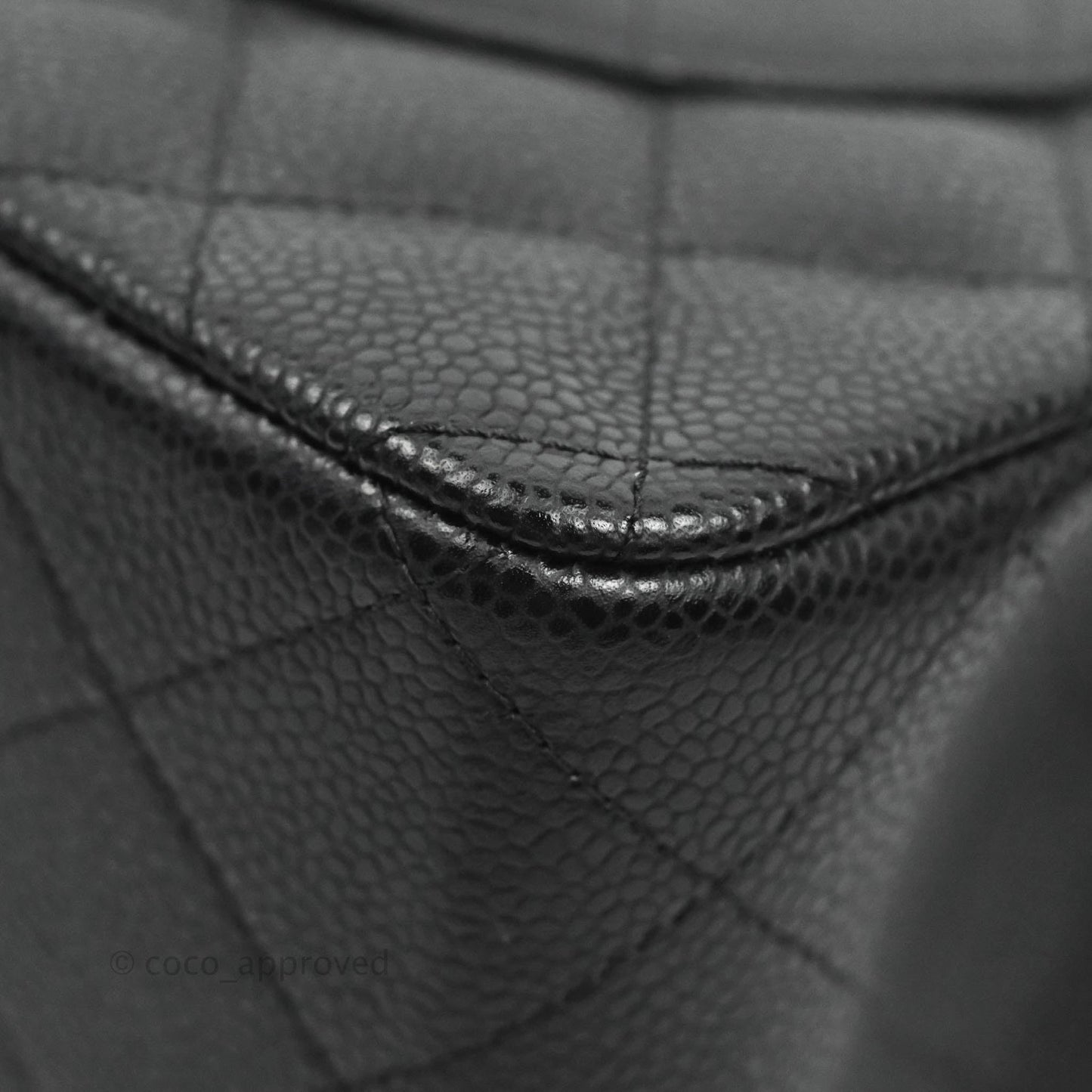 Chanel Jumbo Double Flap Black Caviar Silver Hardware⁣⁣