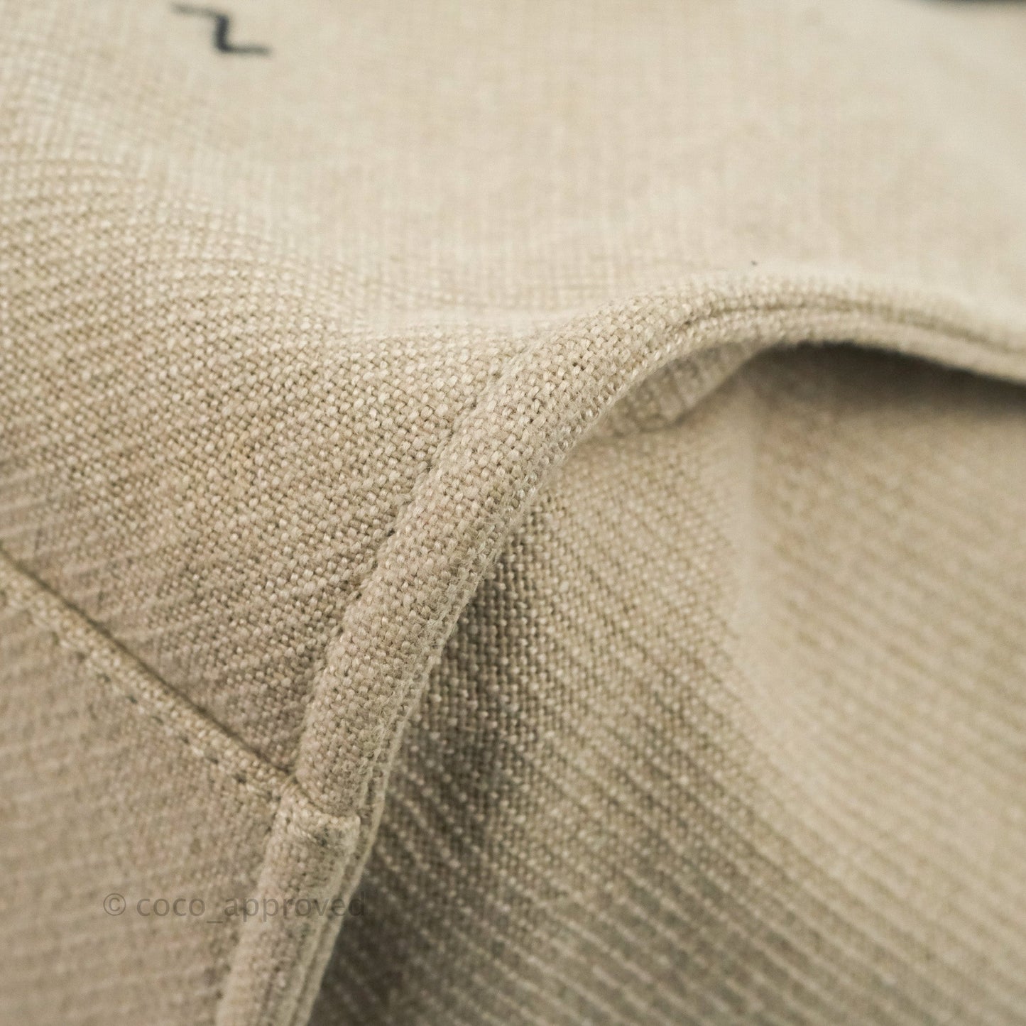 Chanel Large Deauville Black/Taupe Canvas