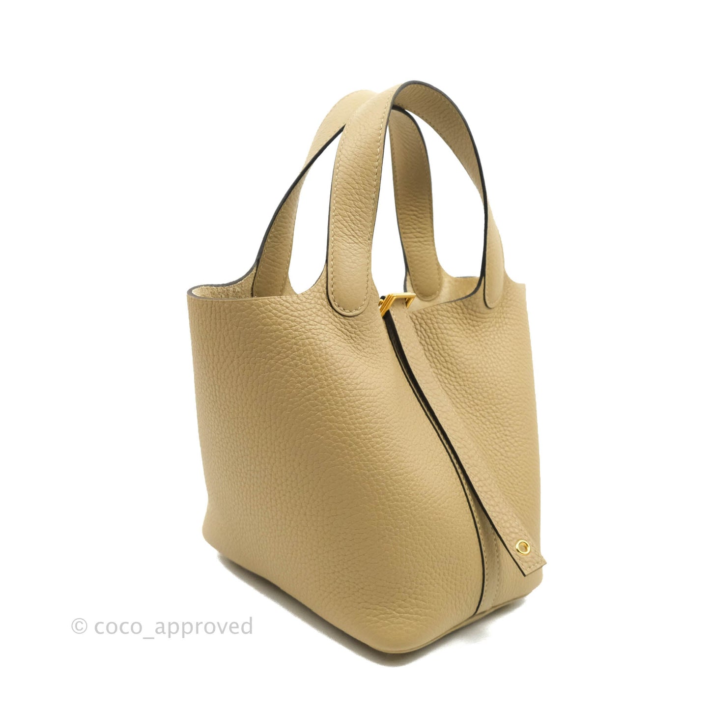 Hermès Picotin 18 PM Clemence Trench Gold Hardware