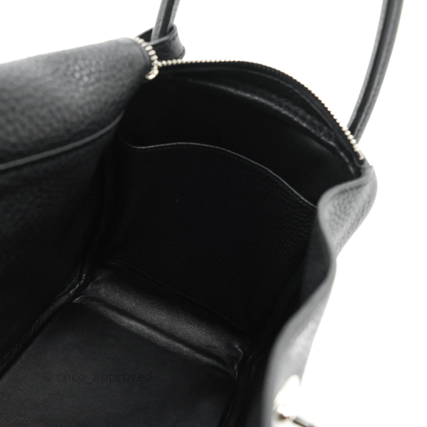 Hermès Lindy 30 Black Clemence Palladium Hardware