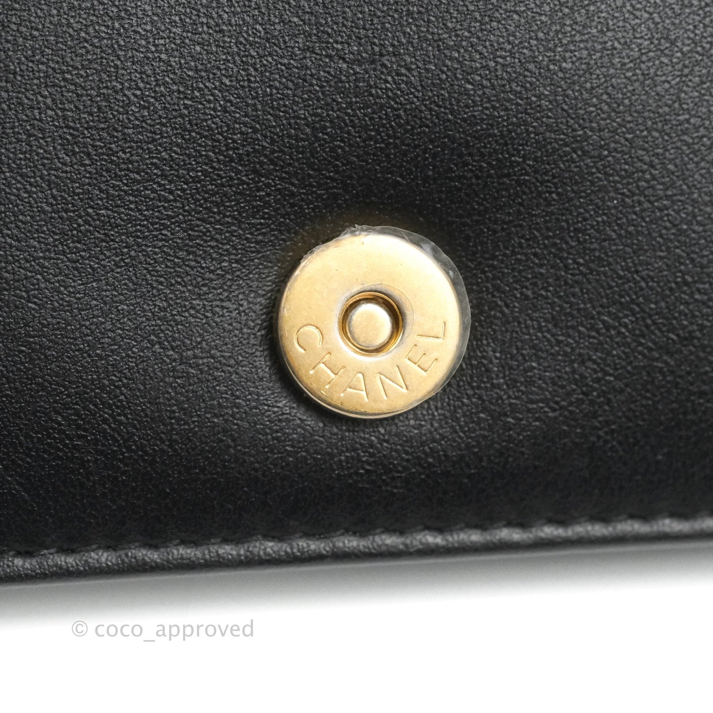 Chanel Mini Boy WOC Black Caviar Aged Gold Hardware