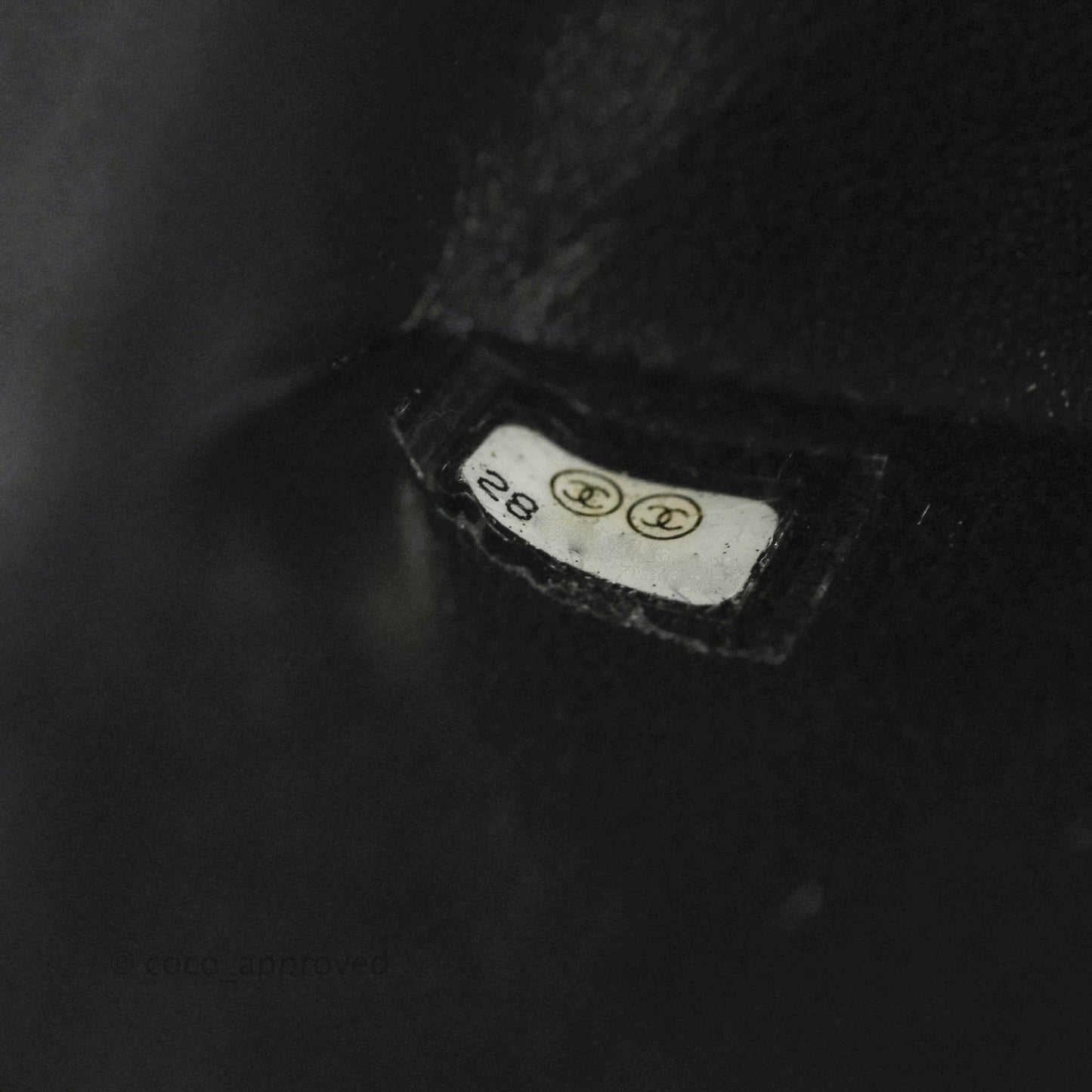 Chanel Mini Reissue 224 Black Aged Calfskin Gold Hardware