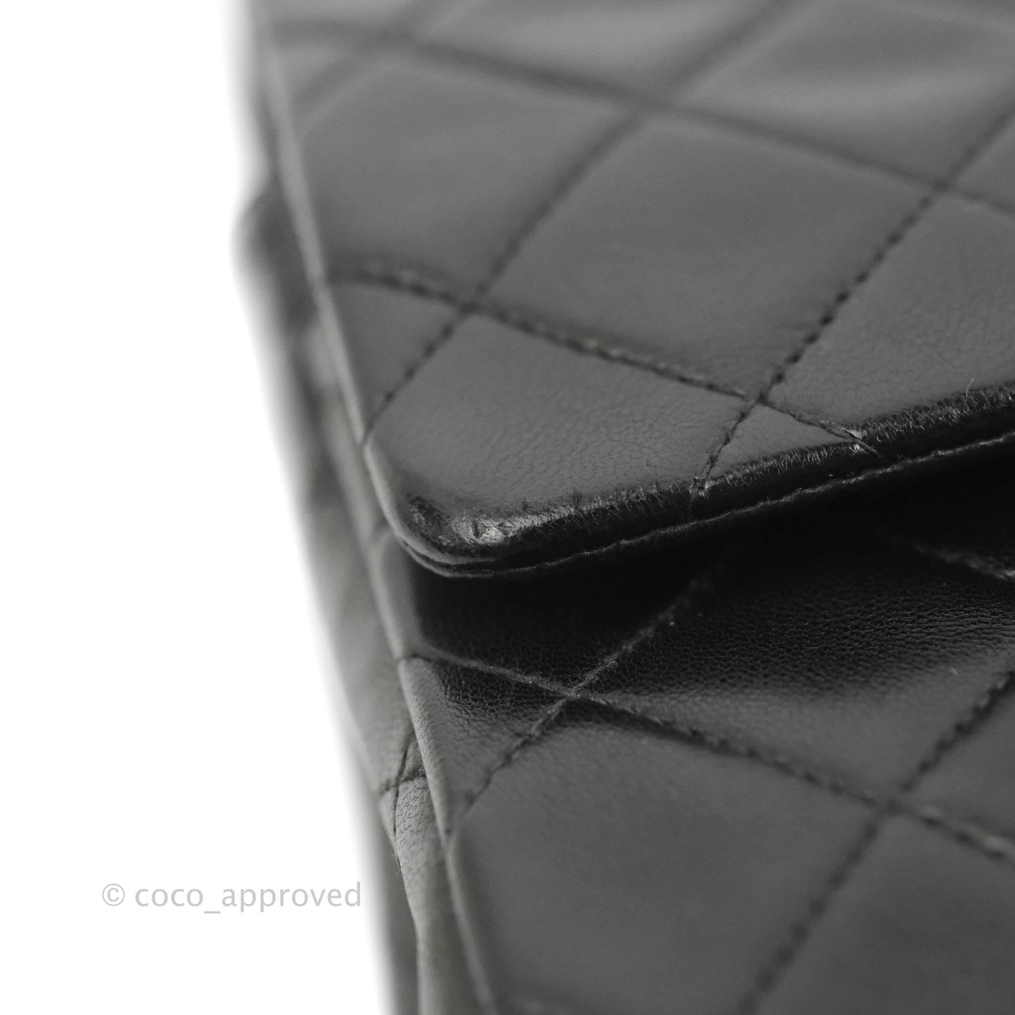 Chanel Classic Vintage Medium Flap Black Lambskin 24K Gold Hardware