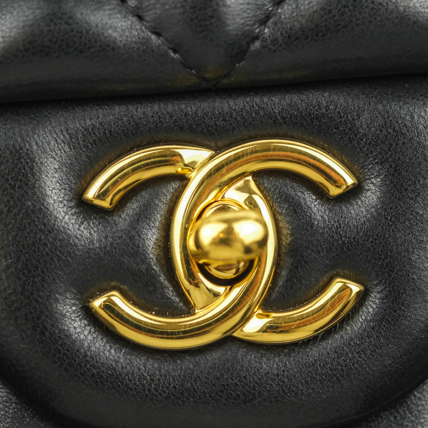 Chanel Jumbo Double Flap Black Lambskin Gold Hardware