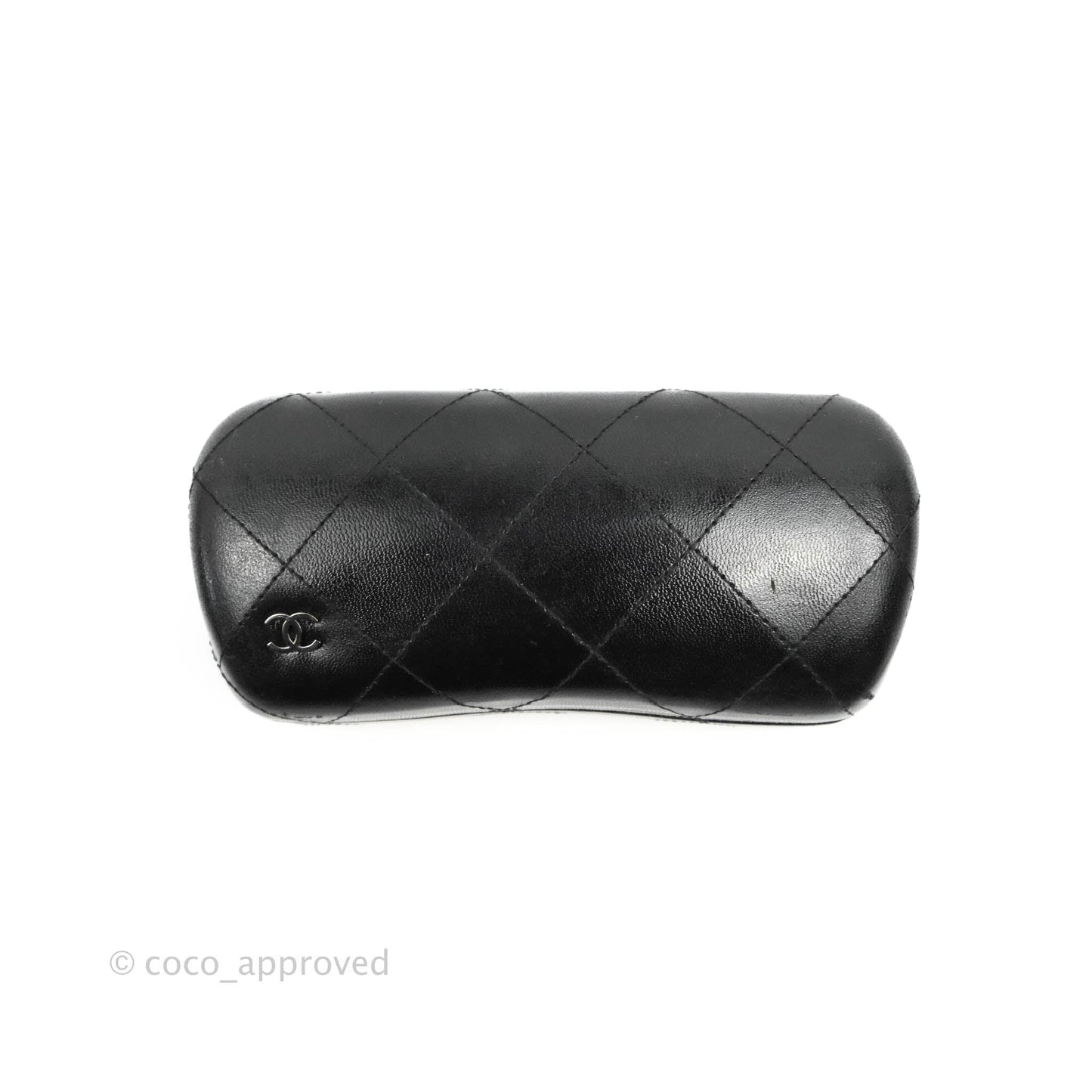 Chanel Tortoise Shell Oversized Frame Pearl CC Sunglasses