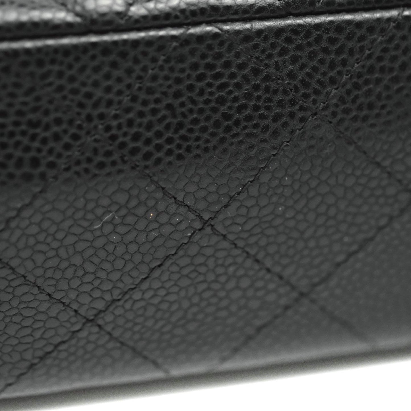 Chanel Quilted Mini Rectangular Flap Black Caviar Silver Hardware 18S